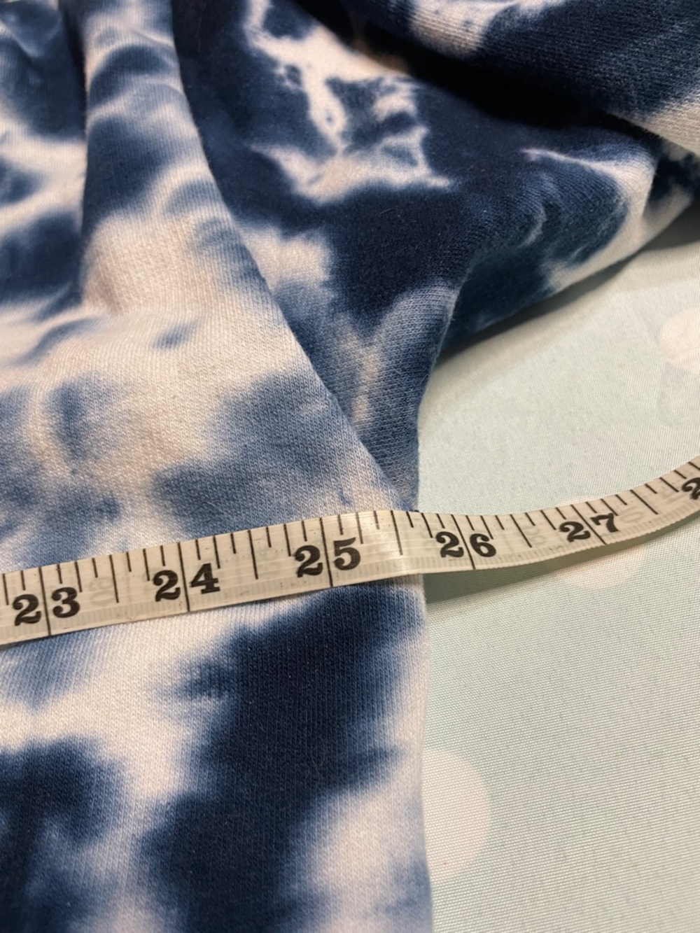 Pepsi Tie-Dye Cropped Hoodie - Blue, White, Red - Picture 4 of 8